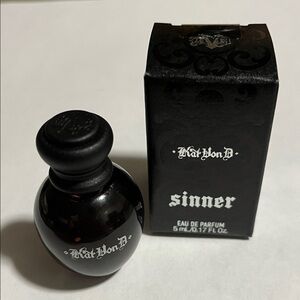Kat Von D Sinner Eau de Parfum - Deep Black/New Unopened 5ml